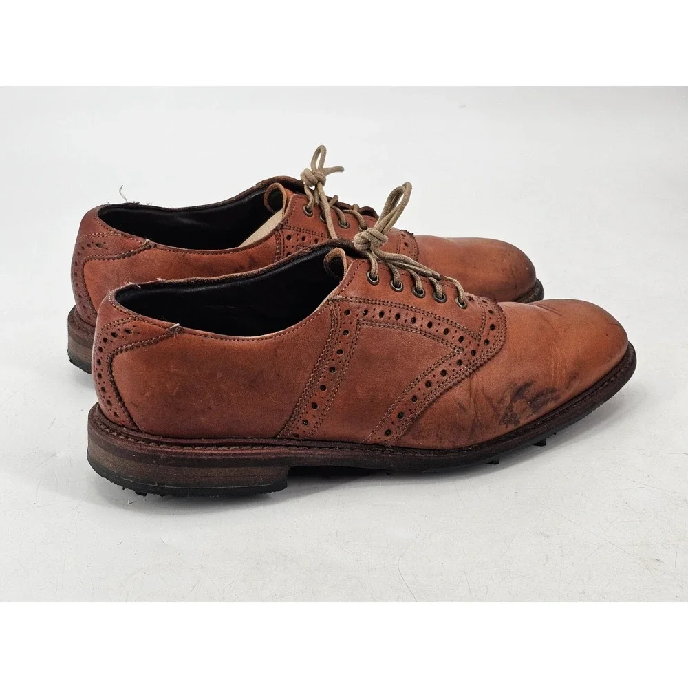 Allen Edmonds First Cut Golf‎ Shoes Leather Walnut Honors Collection Mens 8